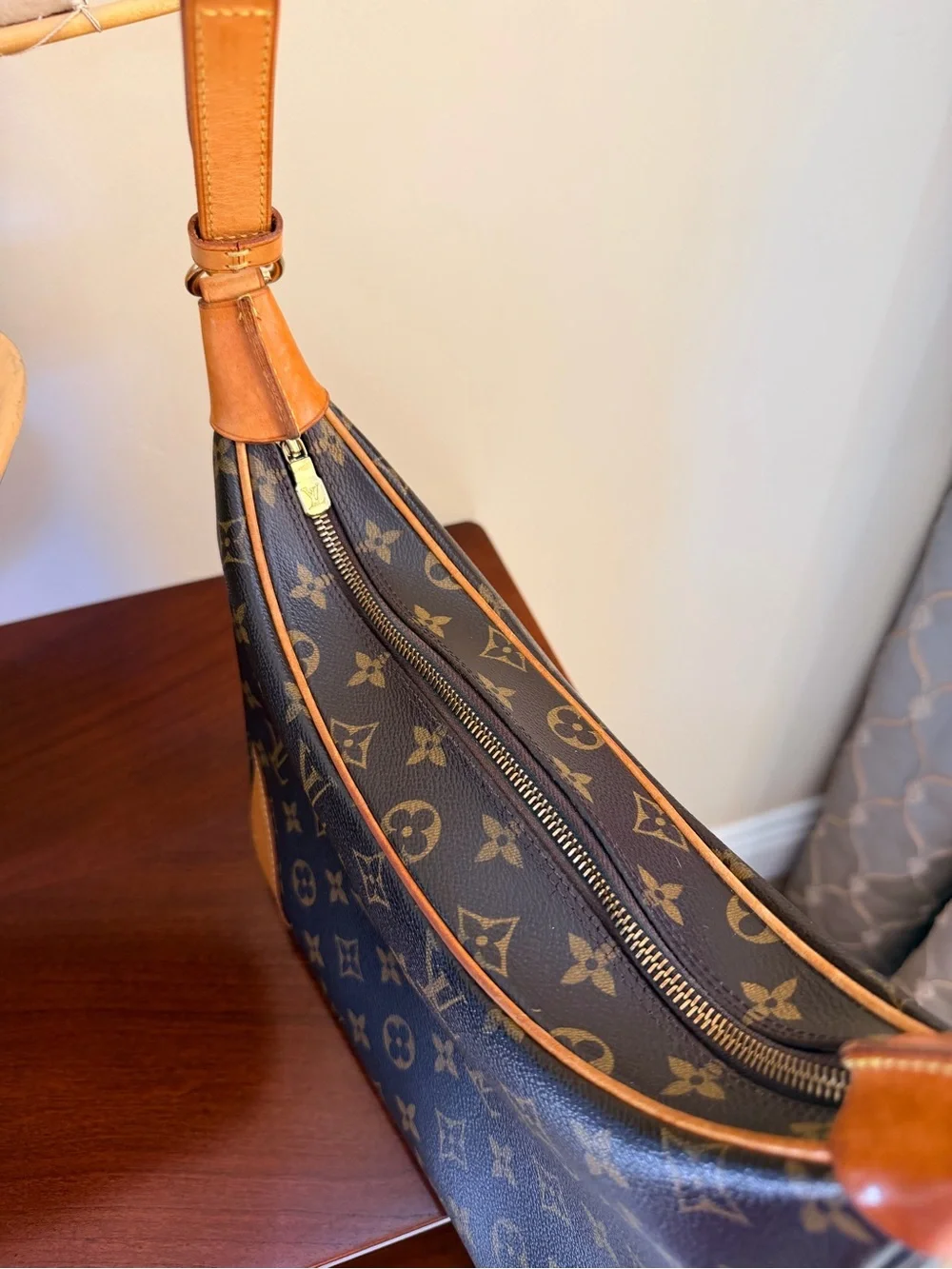 Authentic Louis Vuitton Monogram Boulogne shoulder bag  with dust bag